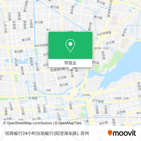 招商银行24小时自助银行(阳澄湖东路)地图