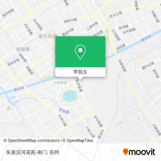 东港滨河花苑-南门地图