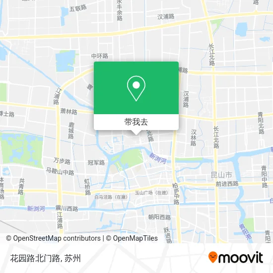 花园路北门路地图