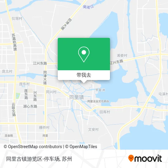 同里古镇游览区-停车场地图