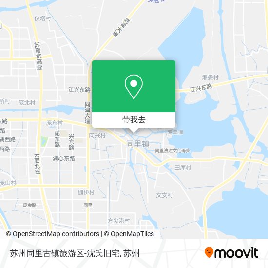 苏州同里古镇旅游区-沈氏旧宅地图