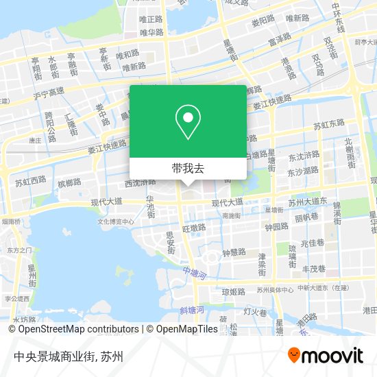 中央景城商业街地图