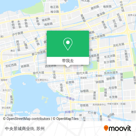 中央景城商业街地图