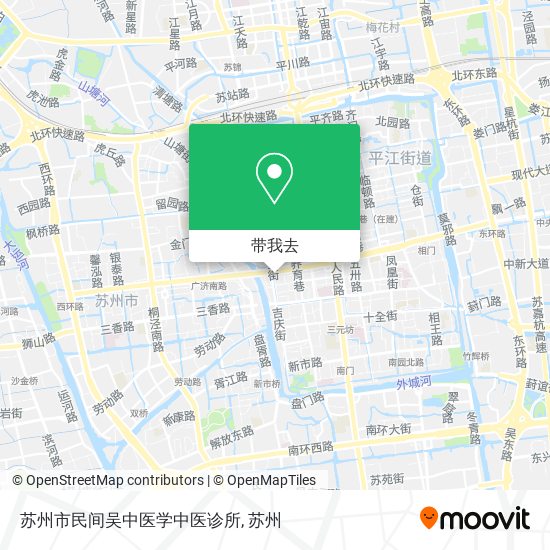 苏州市民间吴中医学中医诊所地图