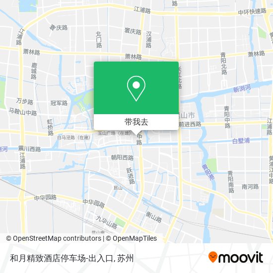 和月精致酒店停车场-出入口地图