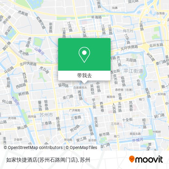 如家快捷酒店(苏州石路阊门店)地图