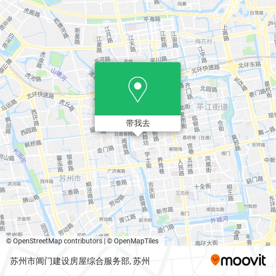 苏州市阊门建设房屋综合服务部地图