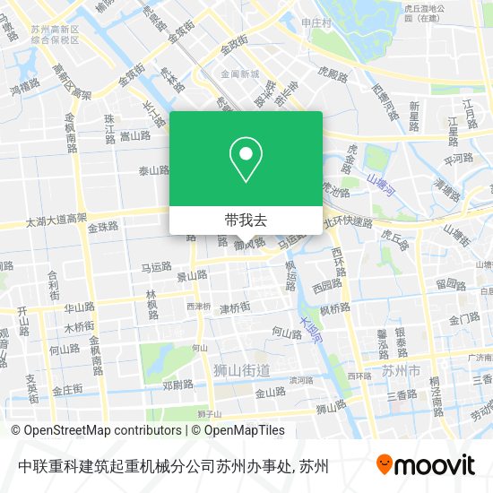 中联重科建筑起重机械分公司苏州办事处地图