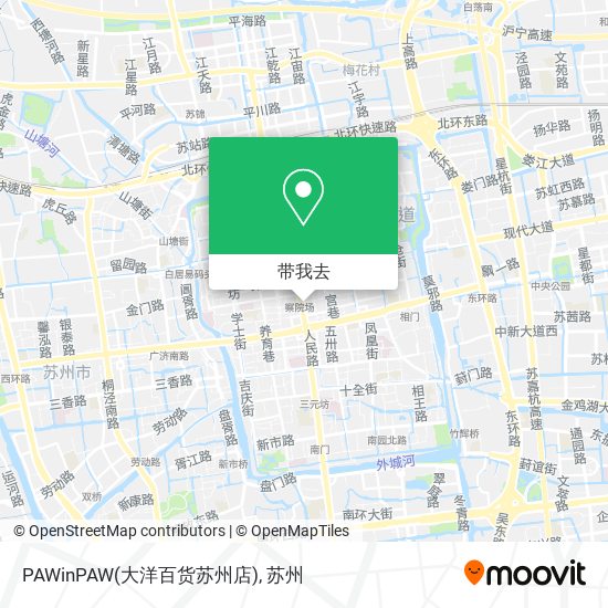 PAWinPAW(大洋百货苏州店)地图