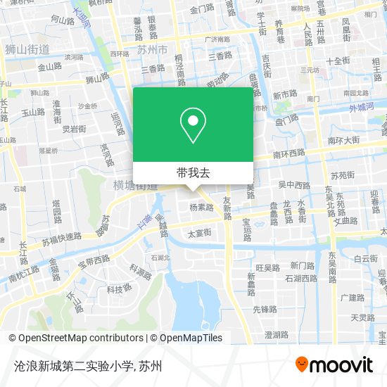 沧浪新城第二实验小学地图