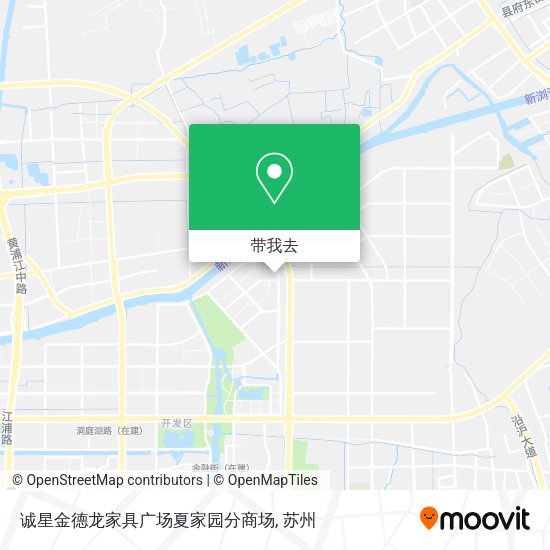 诚星金德龙家具广场夏家园分商场地图