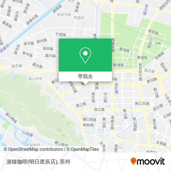 漫猫咖啡(明日星辰店)地图