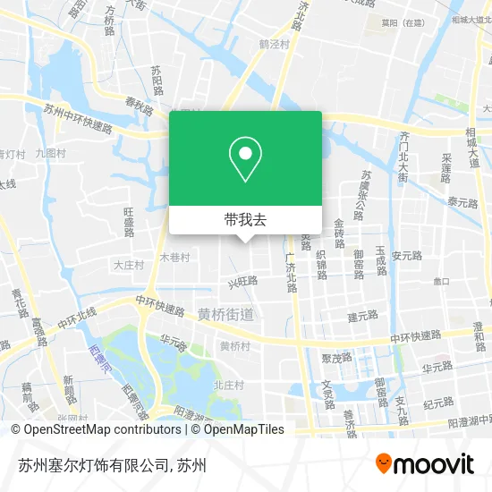 苏州塞尔灯饰有限公司地图