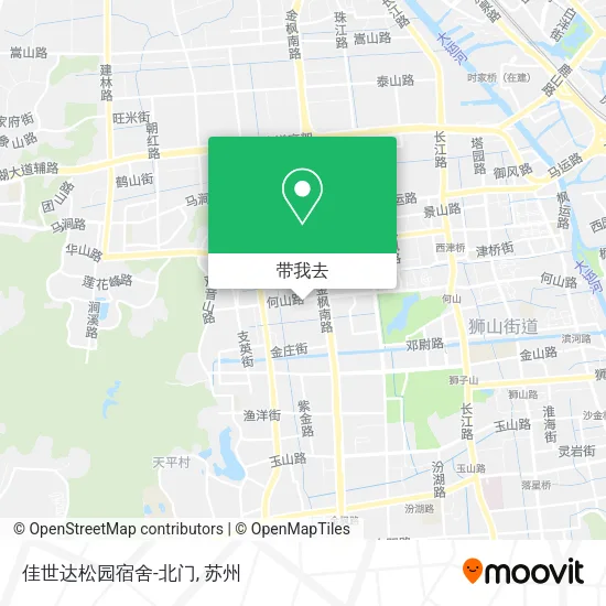 佳世达松园宿舍-北门地图