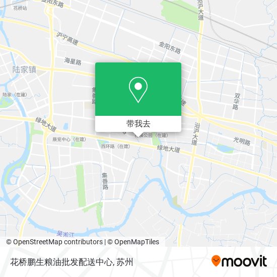 花桥鹏生粮油批发配送中心地图