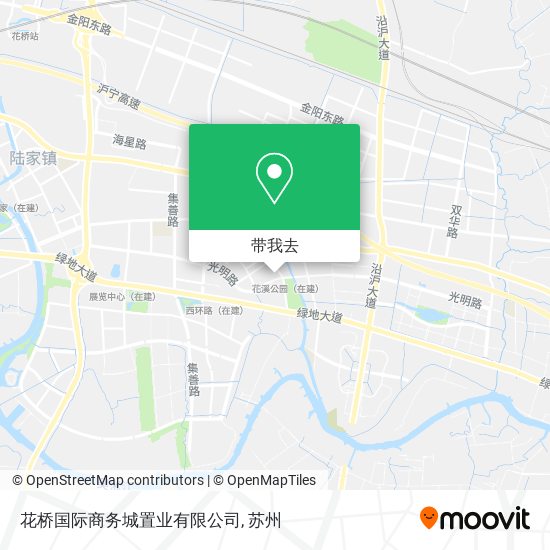 花桥国际商务城置业有限公司地图