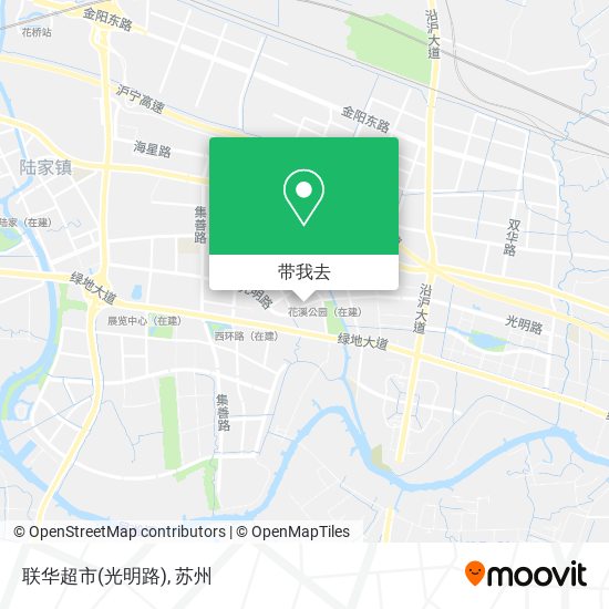 联华超市(光明路)地图