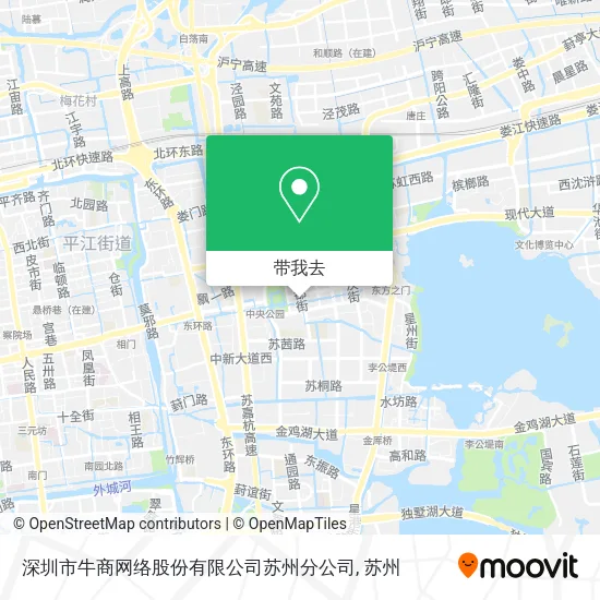 深圳市牛商网络股份有限公司苏州分公司地图