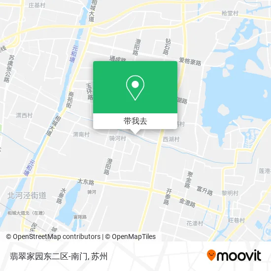 翡翠家园东二区-南门地图