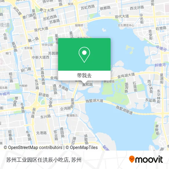 苏州工业园区任洪辰小吃店地图