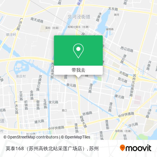 莫泰168（苏州高铁北站采莲广场店）地图