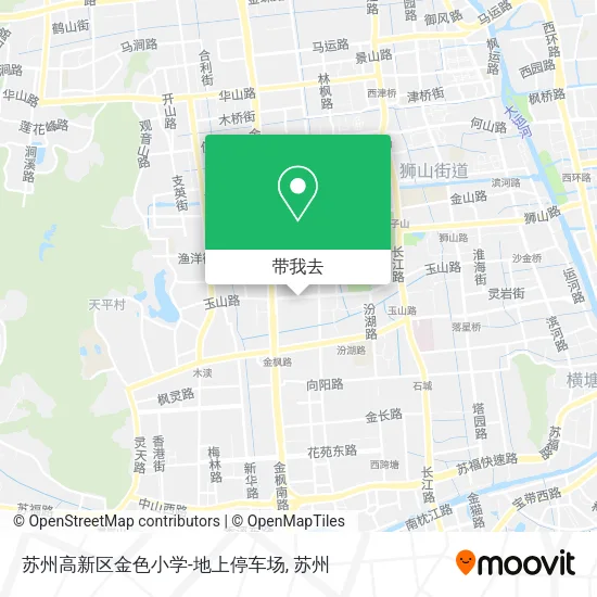苏州高新区金色小学-地上停车场地图