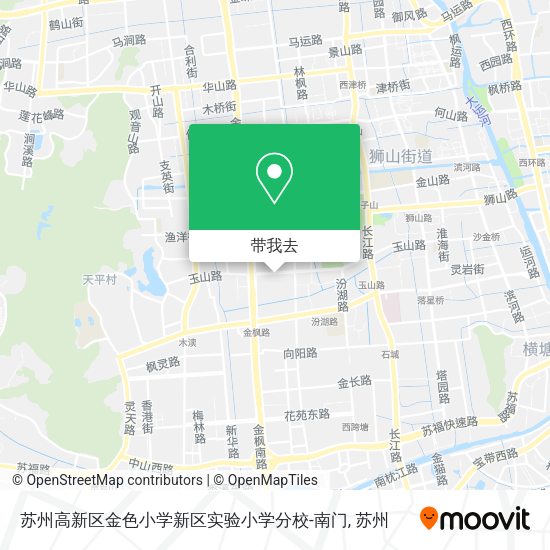 苏州高新区金色小学新区实验小学分校-南门地图
