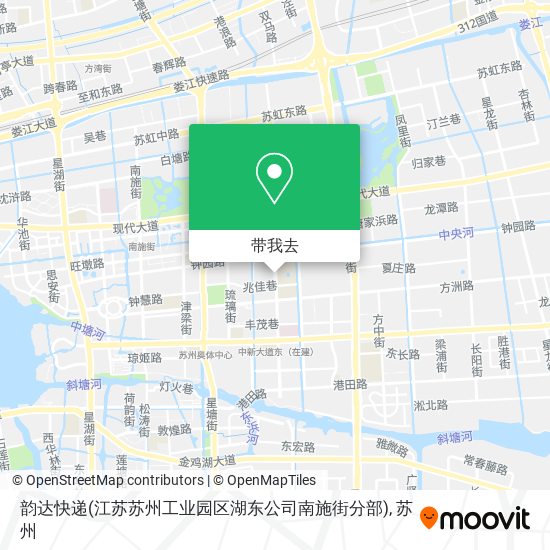 韵达快递(江苏苏州工业园区湖东公司南施街分部)地图