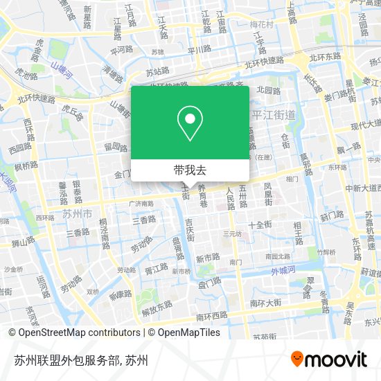 苏州联盟外包服务部地图