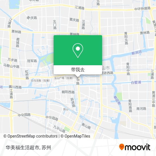 华美福生活超市地图
