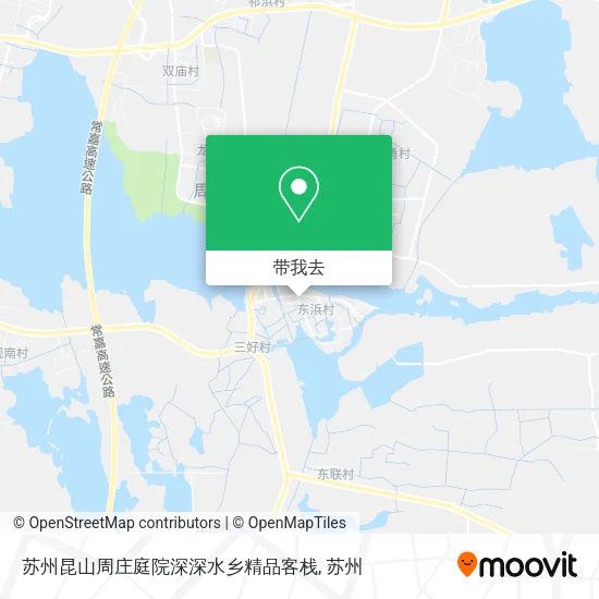 苏州昆山周庄庭院深深水乡精品客栈地图