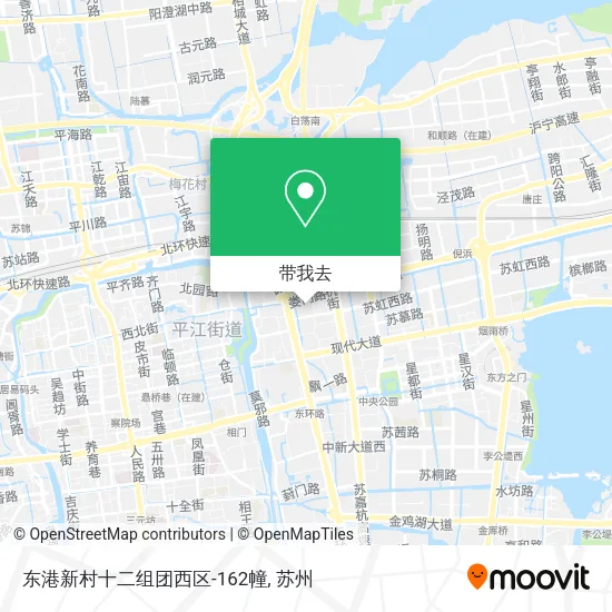 东港新村十二组团西区-162幢地图