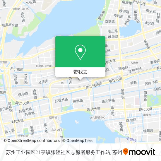 苏州工业园区唯亭镇张泾社区志愿者服务工作站地图