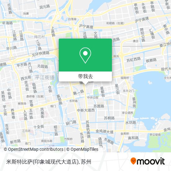 米斯特比萨(印象城现代大道店)地图