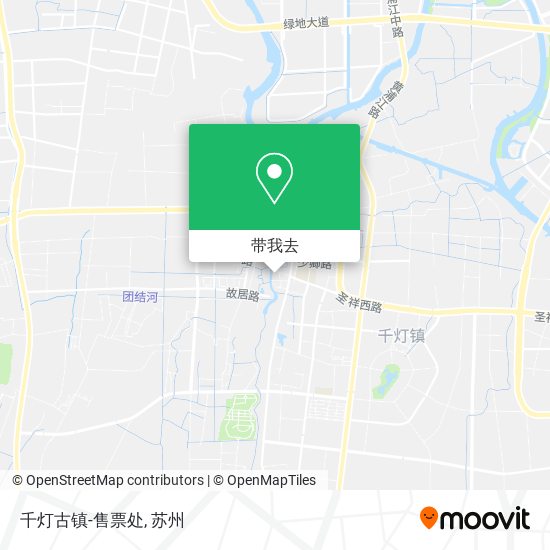 千灯古镇-售票处地图