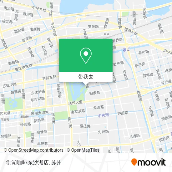 御湖咖啡东沙湖店地图