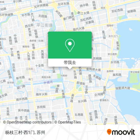 杨枝三村-西1门地图