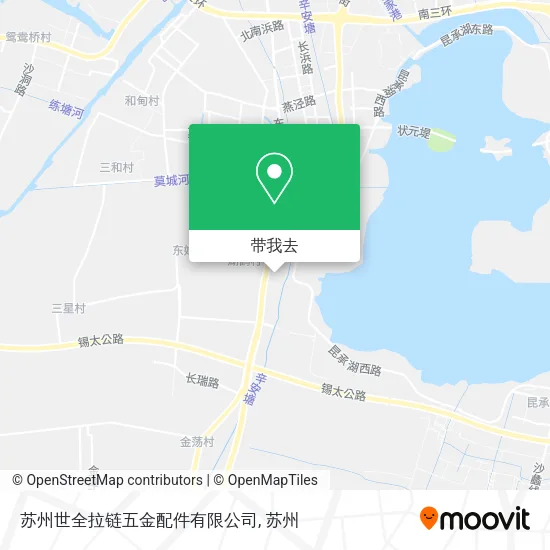 苏州世全拉链五金配件有限公司地图