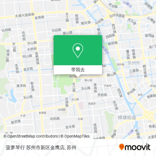 菠萝琴行 苏州市新区金鹰店地图