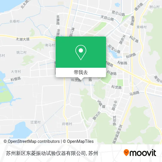 苏州新区东菱振动试验仪器有限公司地图
