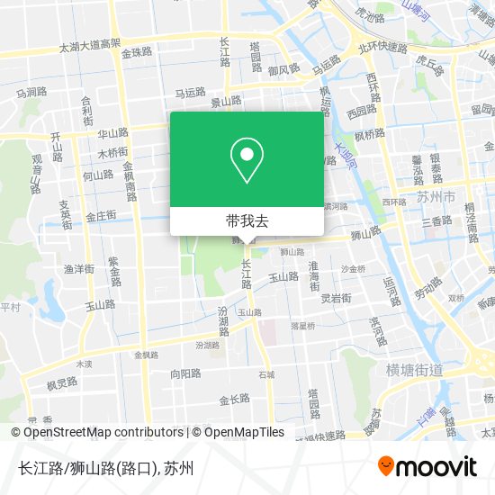 长江路/狮山路(路口)地图