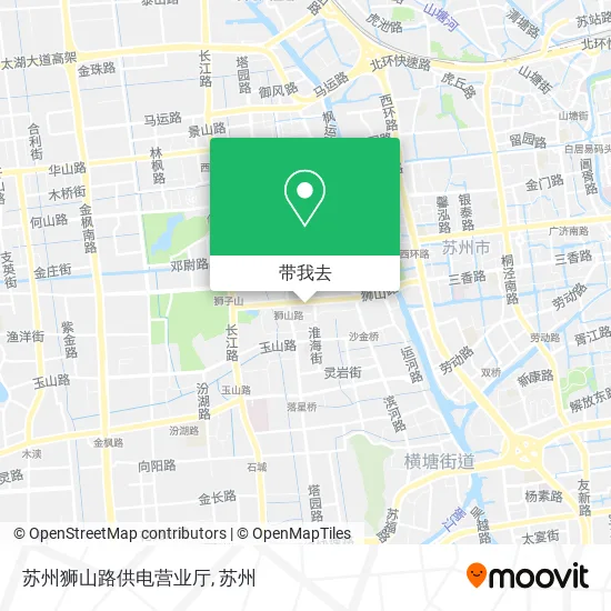 苏州狮山路供电营业厅地图