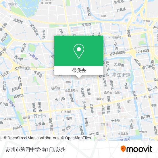 苏州市第四中学-南1门地图