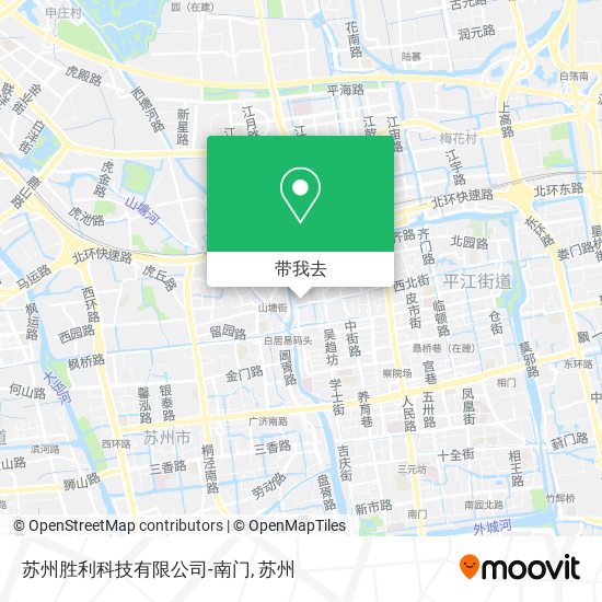 苏州胜利科技有限公司-南门地图