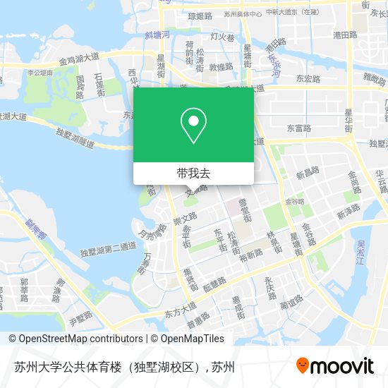 苏州大学公共体育楼（独墅湖校区）地图