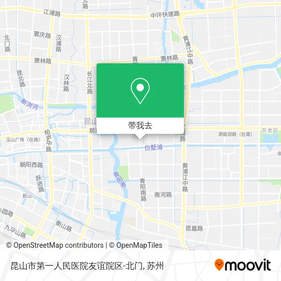 昆山市第一人民医院友谊院区-北门地图