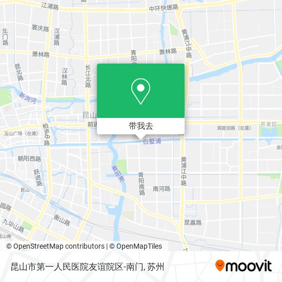 昆山市第一人民医院友谊院区-南门地图