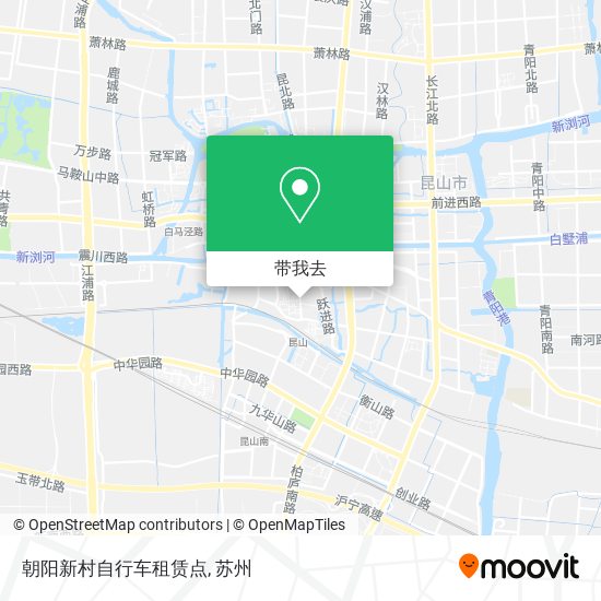 朝阳新村自行车租赁点地图