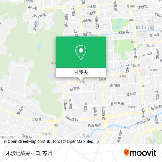 木渎地铁站-1口地图