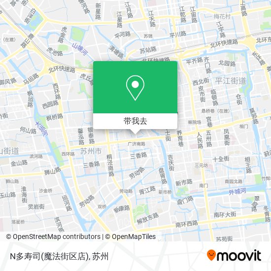 N多寿司(魔法街区店)地图